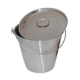 12L Stainless Steel Strip Handle Bucket  Adomoo